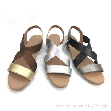 Wedge Sandals Summer Women Pu Leather Shoes